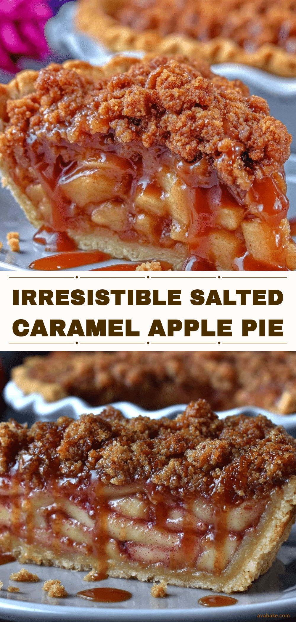 salted caramel apple pie recipe
