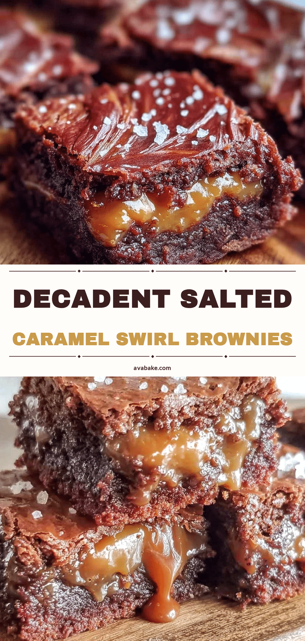 salted caramel swirl fudge brownies recipe