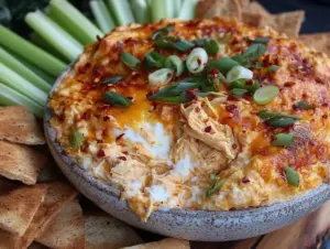 slow cooker buffalo chicken dip - featured image