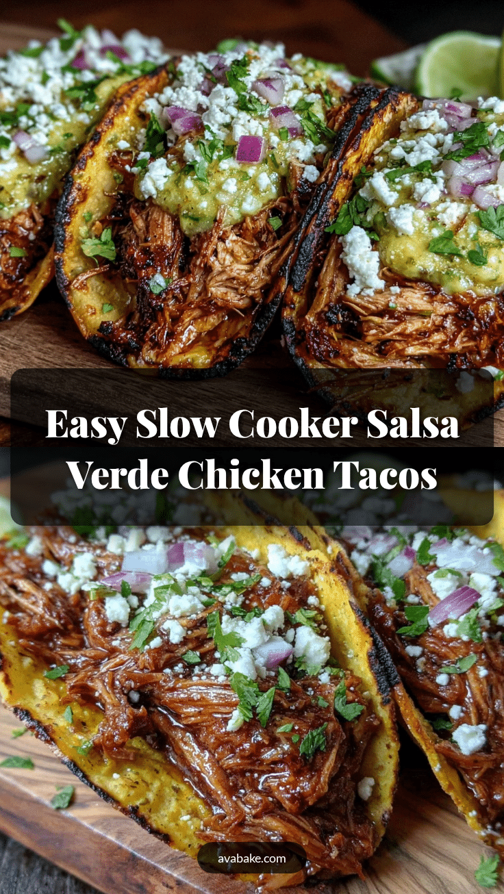 slow cooker salsa verde chicken tacos recipe