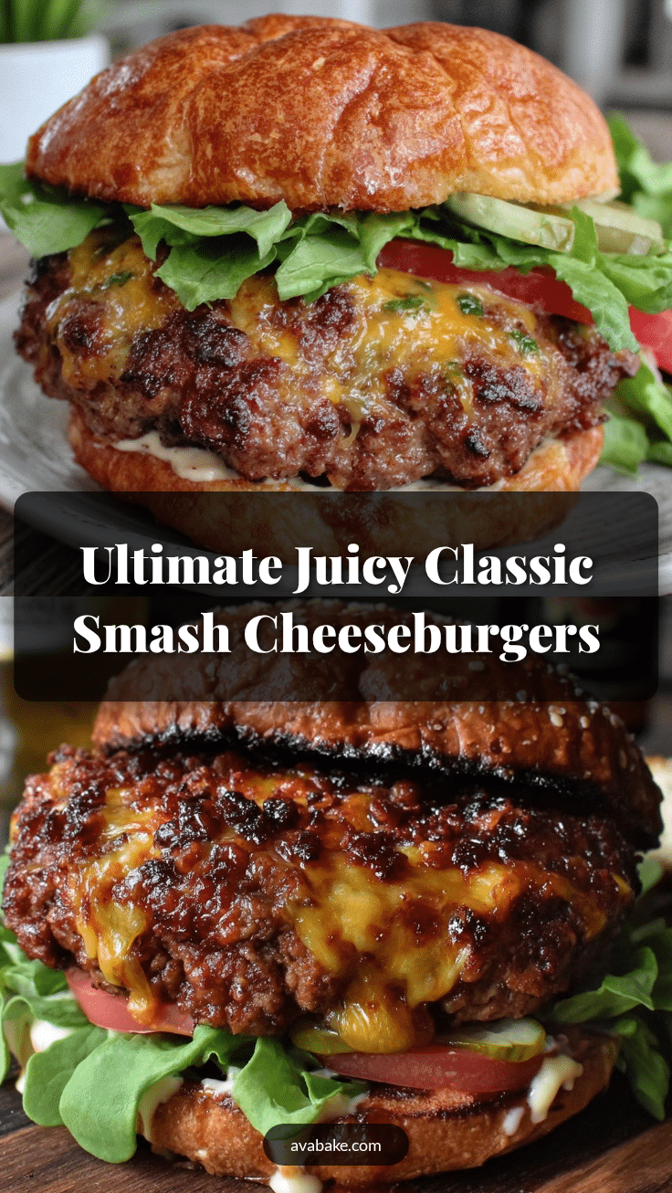smash cheeseburgers recipe