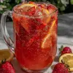 sparkling strawberry lemonade pitcher - featured image