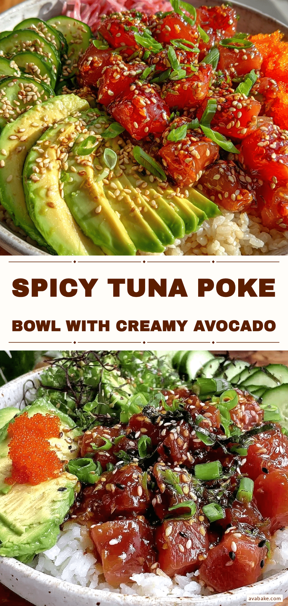 spicy tuna poke bowl recipe