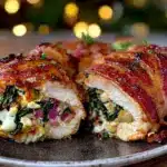 spinach and artichoke stuffed chicken breast - featured image