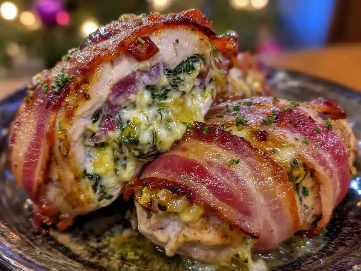 spinach and artichoke stuffed chicken breast preparation steps
