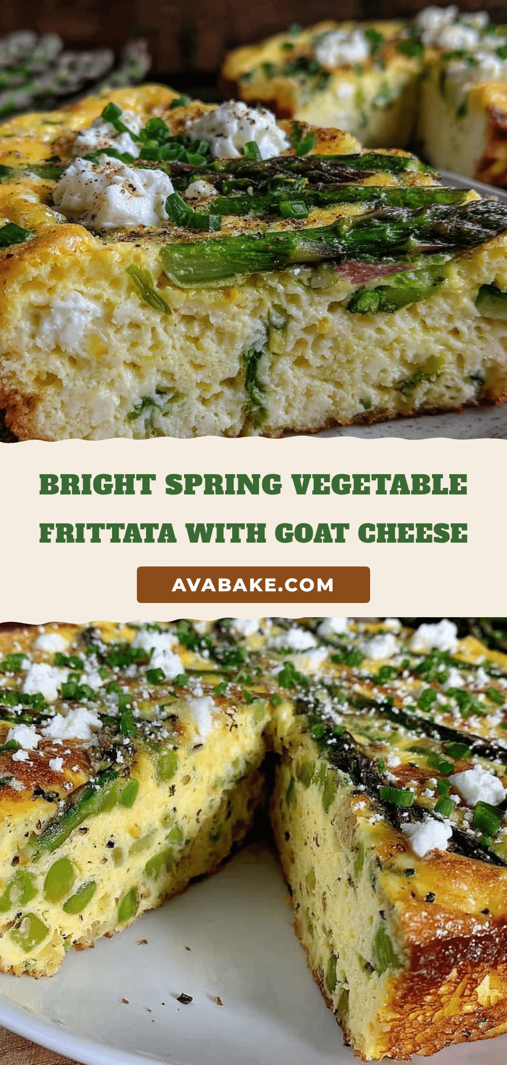 spring vegetable frittata with goat cheese recipe