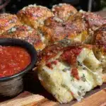 stretchy cheese pull pizza rolls - featured image