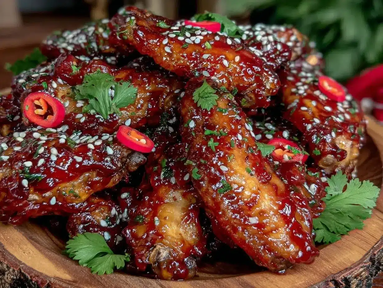 thai sweet chili glazed chicken wings preparation steps