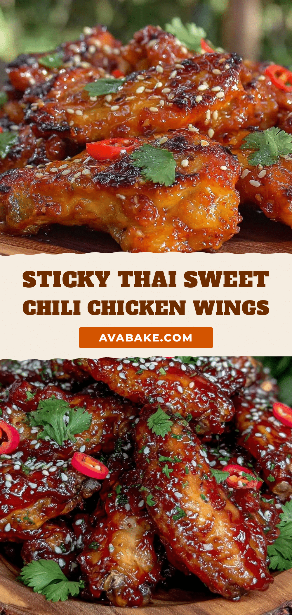thai sweet chili glazed chicken wings recipe