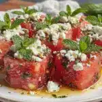 watermelon feta mint salad bites - featured image