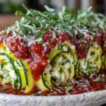 zucchini lasagna roll-ups - featured image