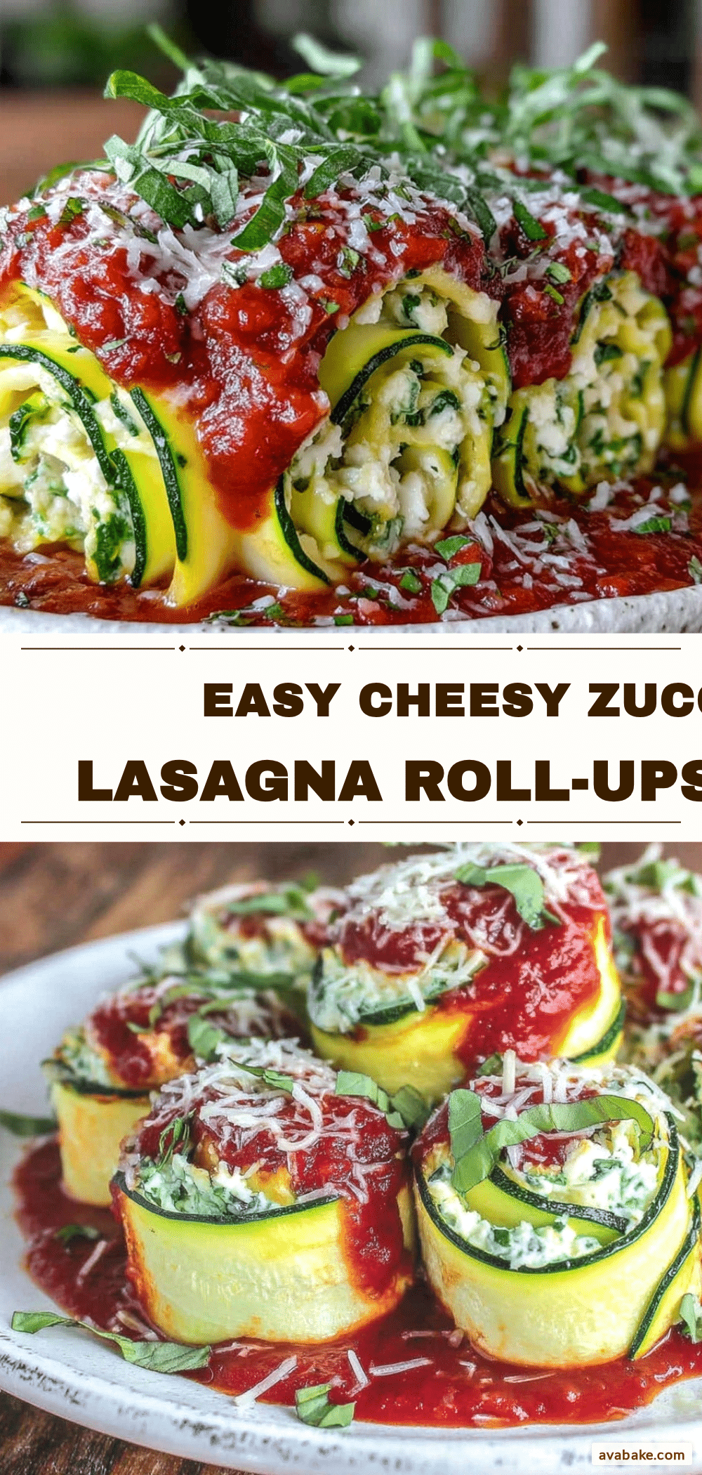 zucchini lasagna roll-ups recipe