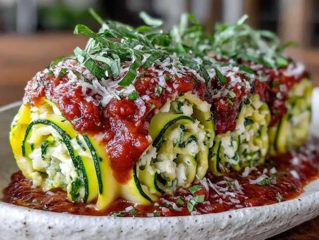 zucchini lasagna roll-ups - featured image