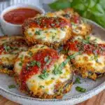 crispy air fryer eggplant parmesan - featured image