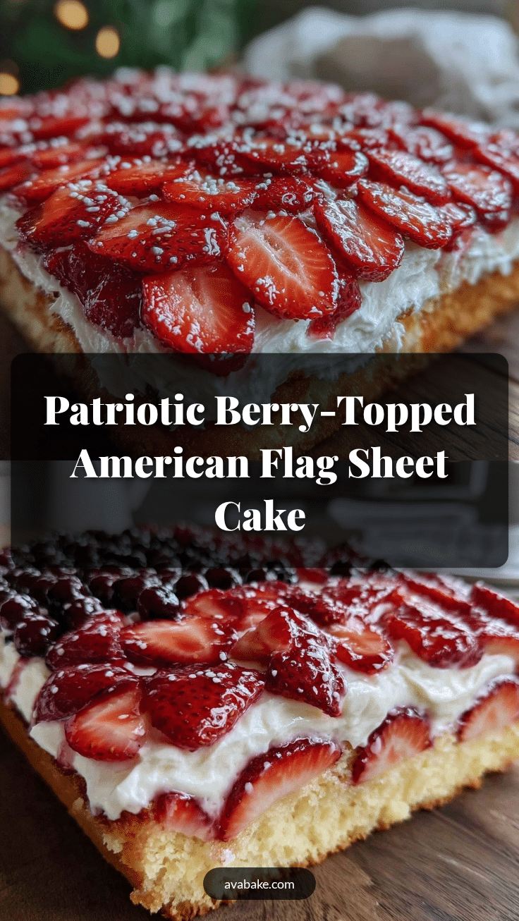 American Flag Sheet Cake recipe