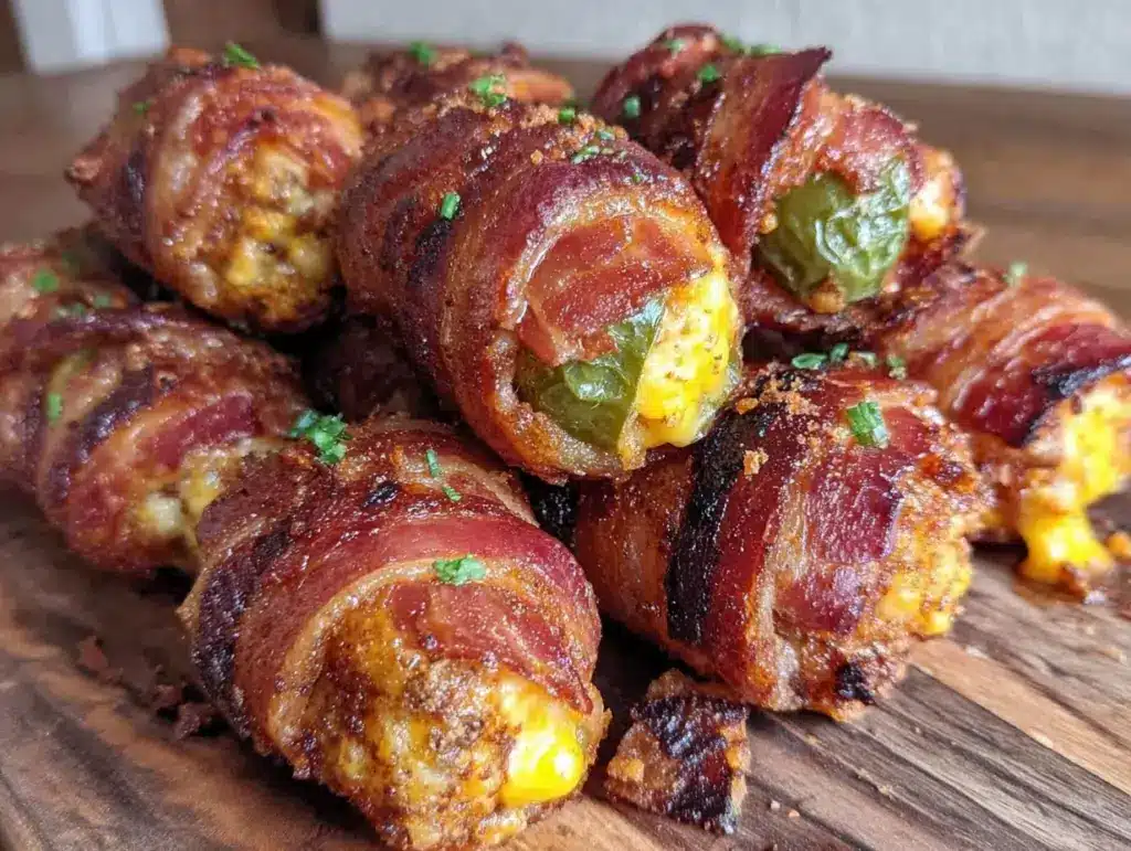 bacon-wrapped jalapeño popper corn dogs - featured image