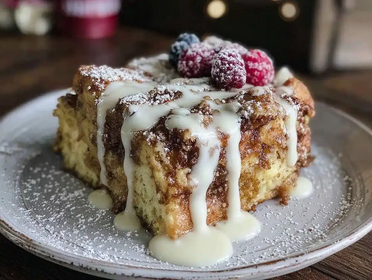 baked French toast casserole preparation steps