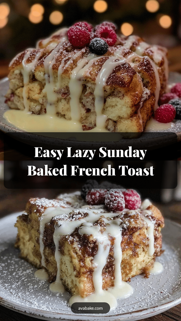 baked French toast casserole recipe