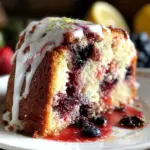 blueberry lemon pound cake - featured image