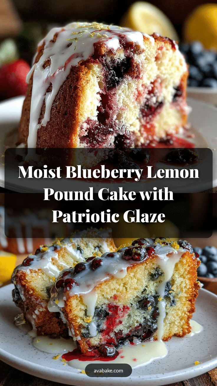 blueberry lemon pound cake recipe