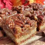 brown butter maple pecan snickerdoodle bars - featured image
