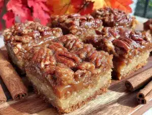 brown butter maple pecan snickerdoodle bars - featured image