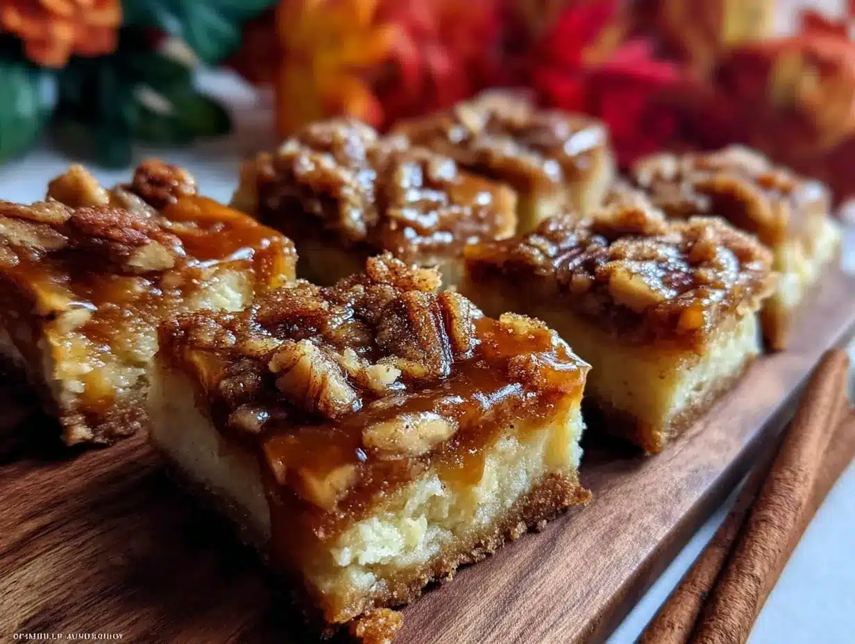 brown butter maple pecan snickerdoodle bars preparation steps
