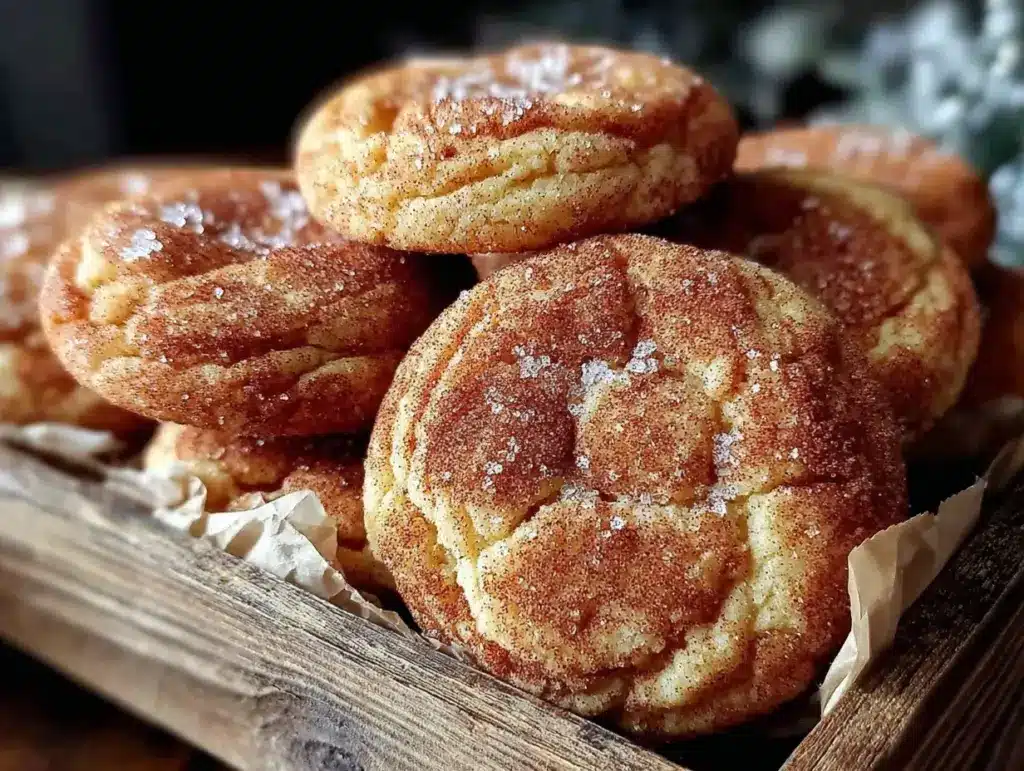 brown butter snickerdoodle cookies - featured image