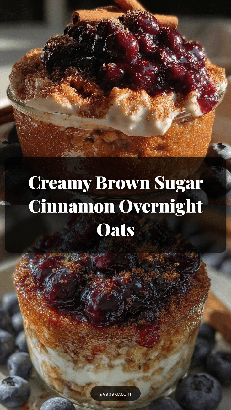 brown sugar cinnamon baked overnight oats recipe