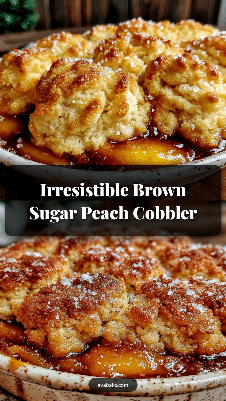 brown sugar peach cobbler recipe