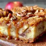 caramel apple blondie bars - featured image