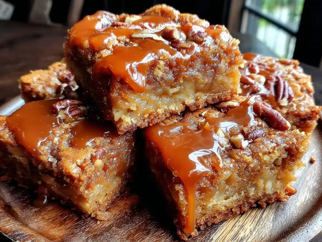 caramel apple blondie bars preparation steps