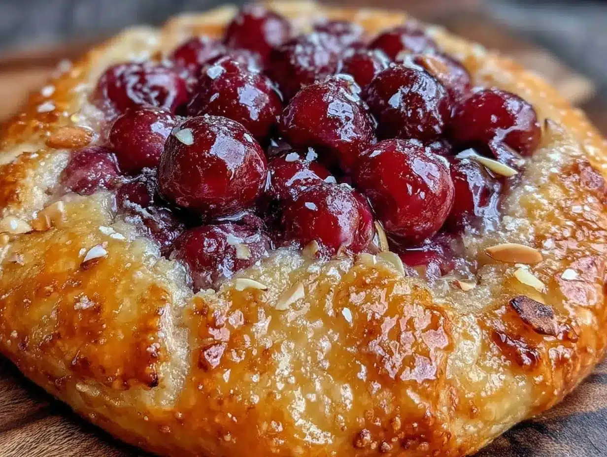 cherry galette preparation steps