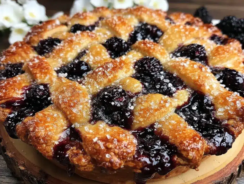 cozy huckleberry pie - featured image