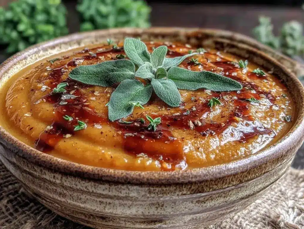 creamy butternut squash soup - featured image