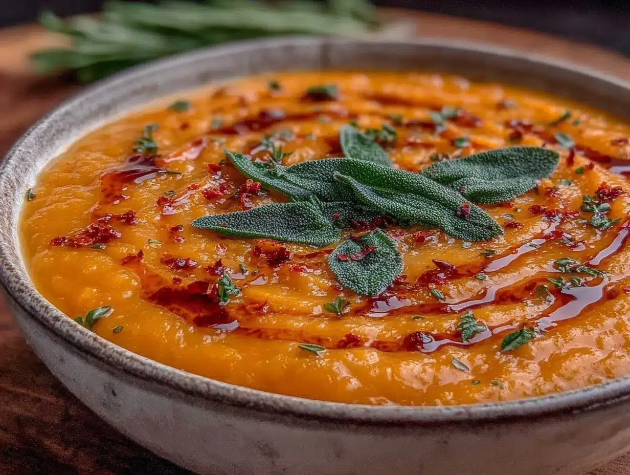 creamy butternut squash soup preparation steps
