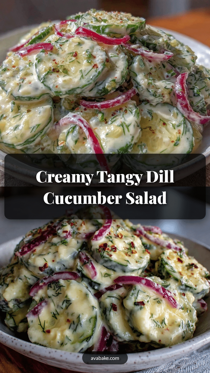 creamy dill cucumber salad recipe