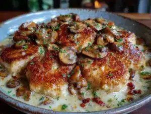 creamy one-pan chicken breast mushroom sauce - featured image