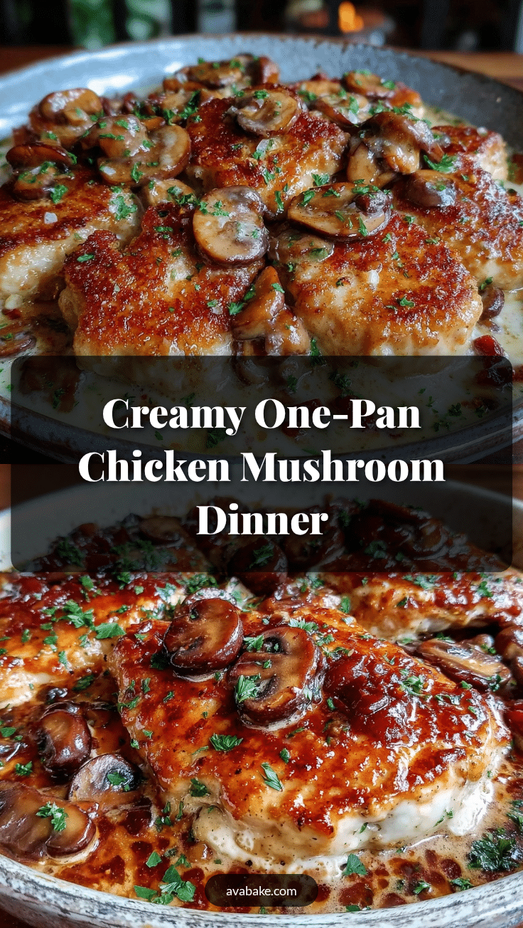 creamy one-pan chicken breast mushroom sauce recipe