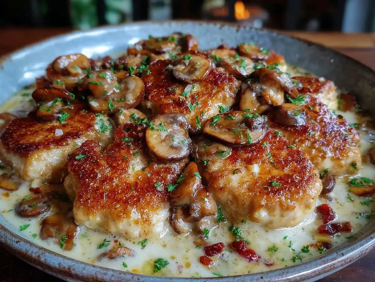 creamy one-pan chicken breast mushroom sauce - featured image