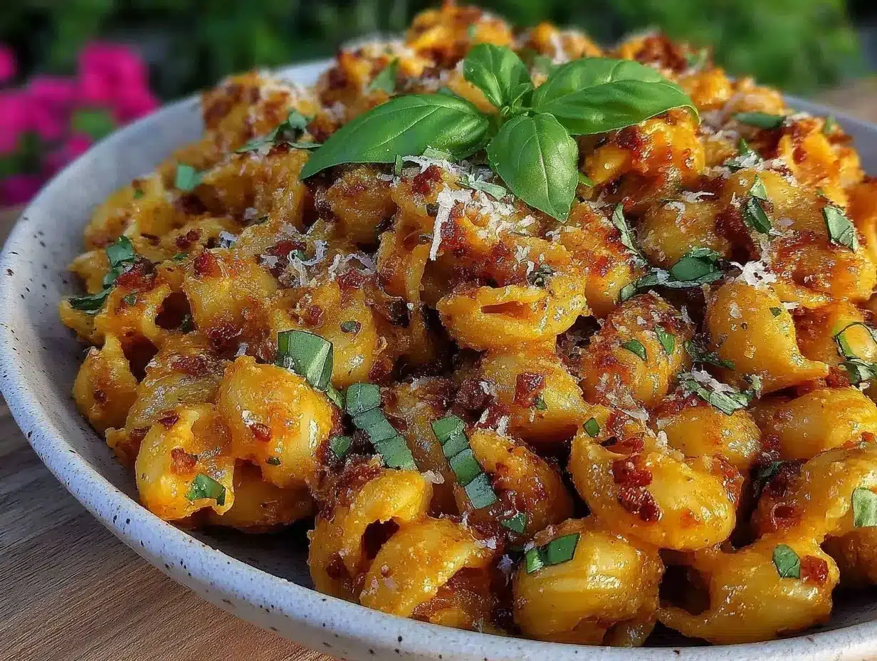 creamy one-pot tomato basil pasta preparation steps