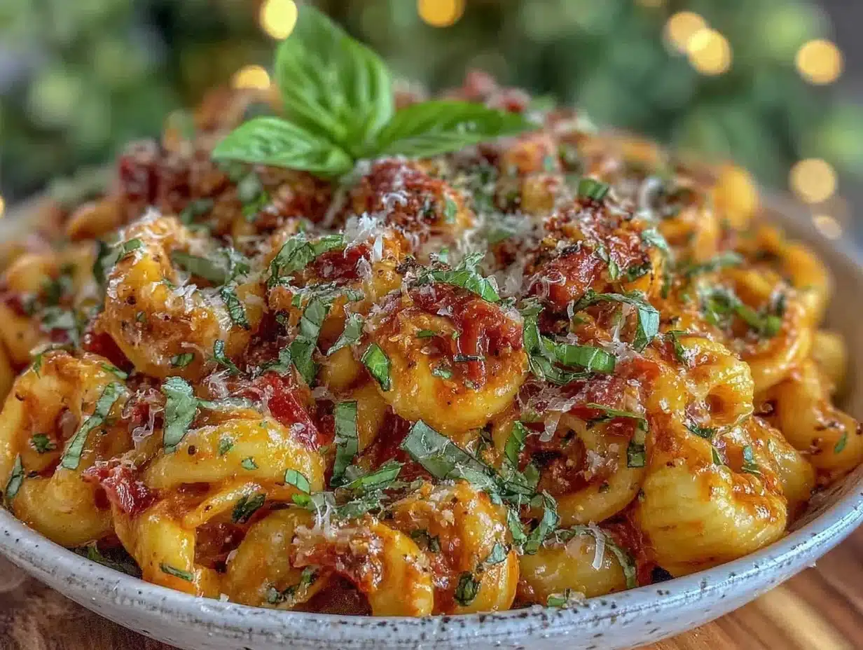 creamy one-pot tomato basil pasta - featured image