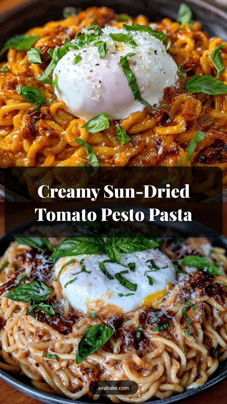 creamy sun-dried tomato pesto pasta recipe