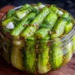 crispy classic garlic dill pickles - featured image