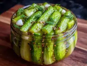 crispy classic garlic dill pickles - featured image