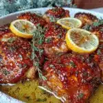 crispy garlic butter chicken thighs - featured image