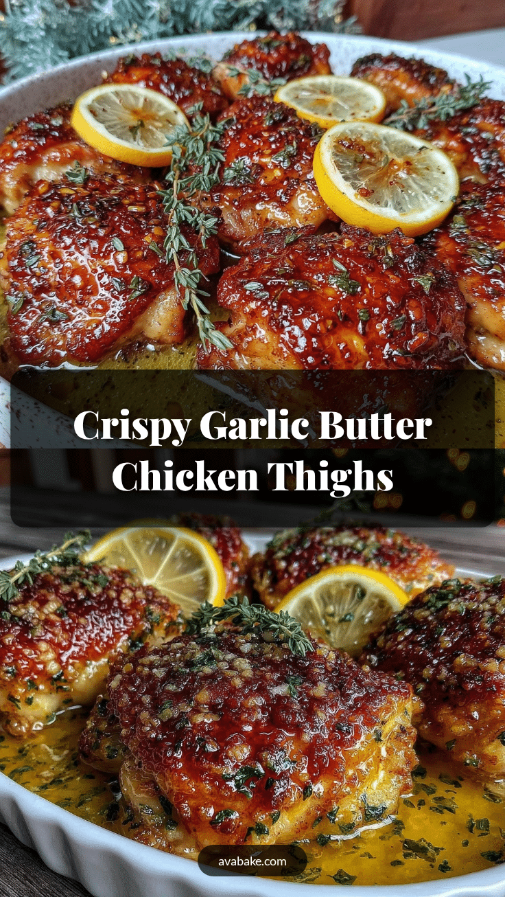 crispy garlic butter chicken thighs recipe
