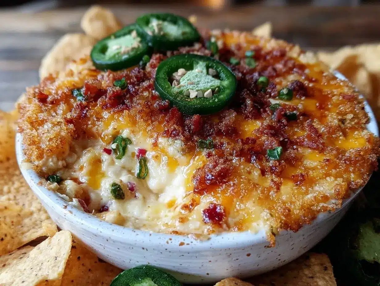 crispy loaded jalapeño popper dip preparation steps