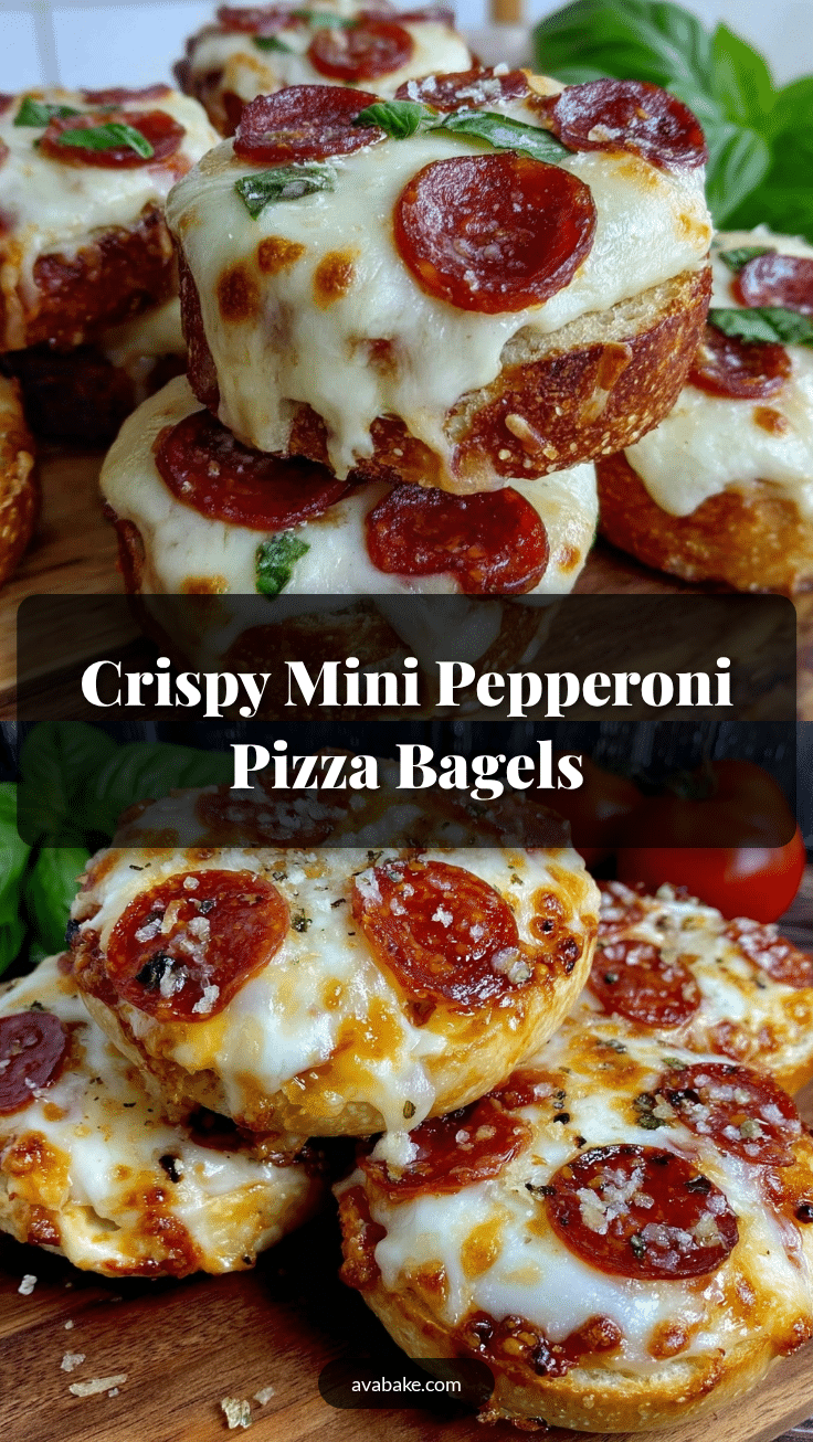 crispy mini pizza bagels recipe