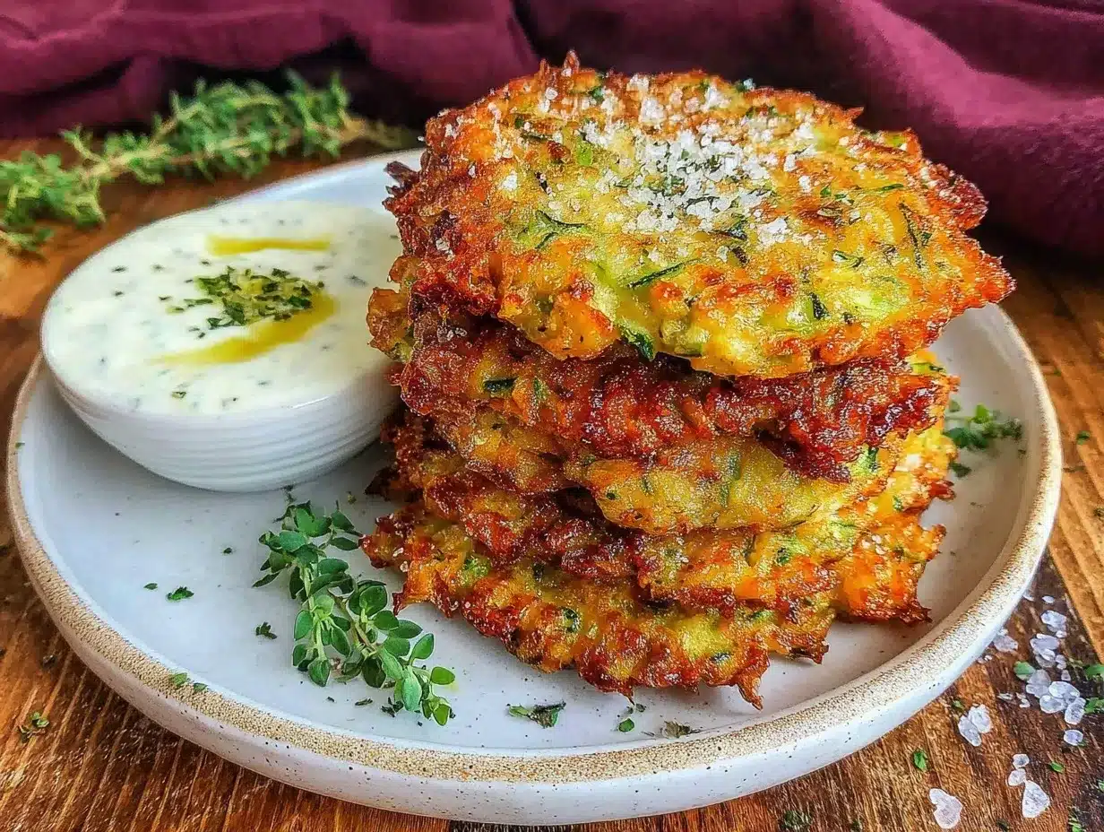 crispy parmesan zucchini fritters preparation steps